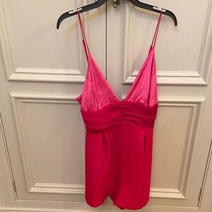 Vibrant Pink Sleeveless Romper